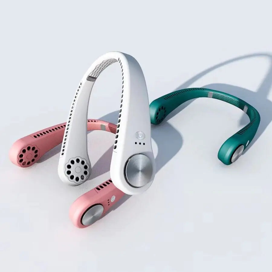 Wearable Cooling Neck Fan - USB-Powered & Hands-Free Mini Air Conditioner