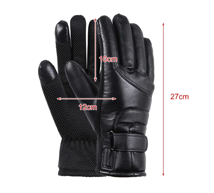 Deluxe USB Powered Heated Gloves - Thermal Windproof Hand Warmers for Winter Sports