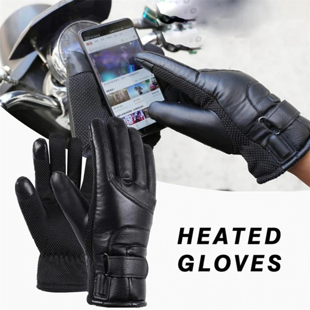 Deluxe USB Powered Heated Gloves - Thermal Windproof Hand Warmers for Winter Sports