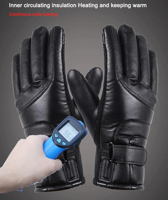 Deluxe USB Powered Heated Gloves - Thermal Windproof Hand Warmers for Winter Sports