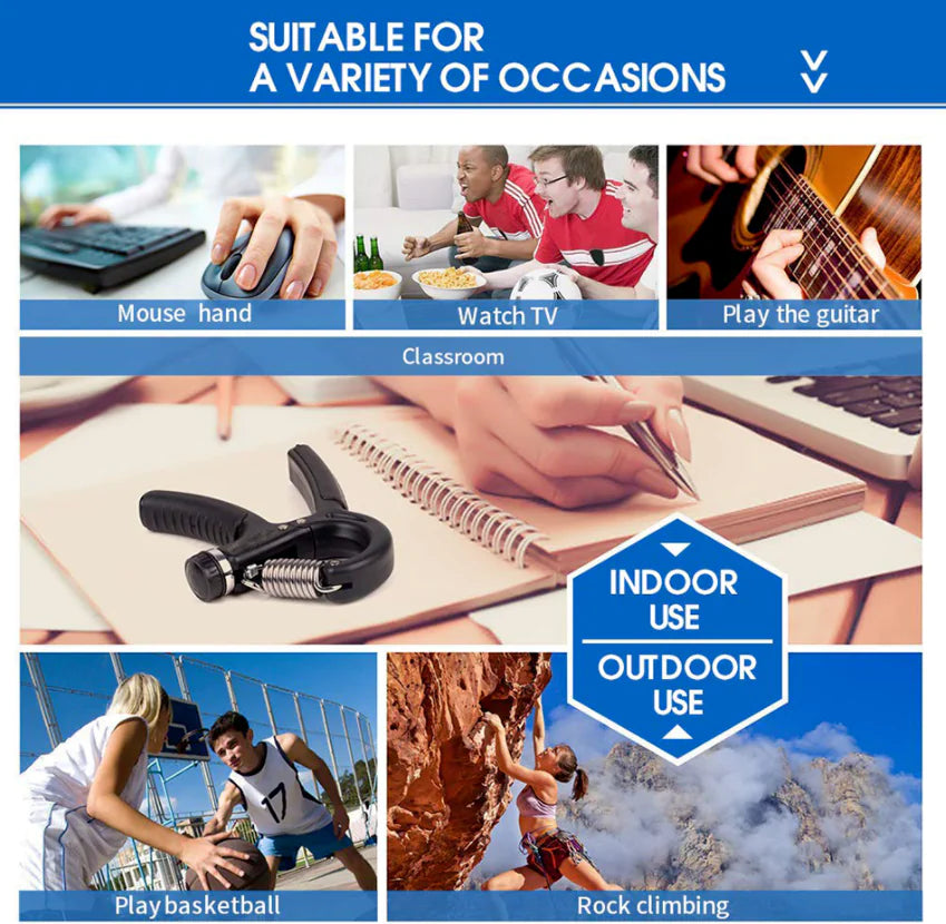 Ultimate Grip Strength Trainer - Adjustable 10-60kg Hand Gripper for Forearm & Wrist