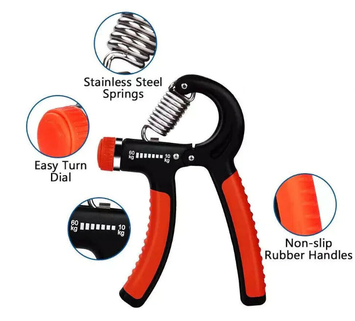 Ultimate Grip Strength Trainer - Adjustable 10-60kg Hand Gripper for Forearm & Wrist