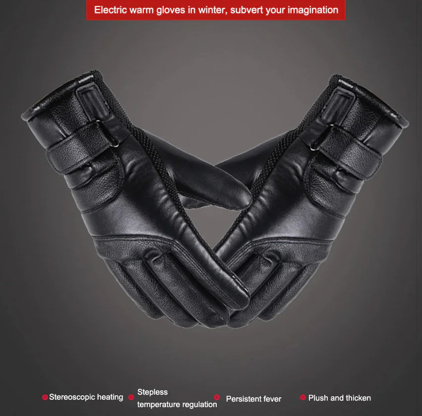 Deluxe USB Powered Heated Gloves - Thermal Windproof Hand Warmers for Winter Sports